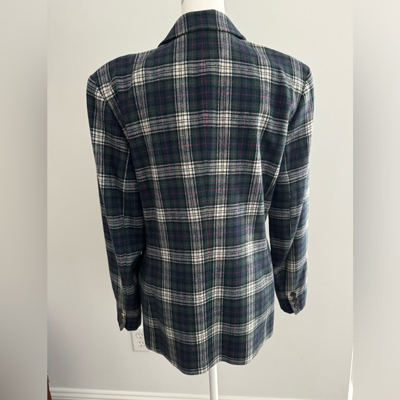 Vintage Pendleton Wool Blazer Plaid size 10 - Picture 3 of 5